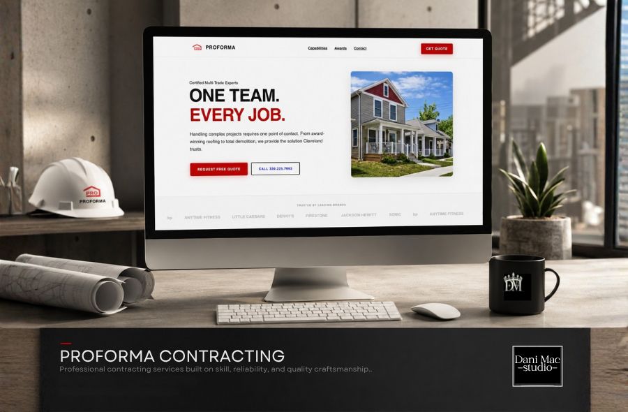 ProForma Contracting — original phase-one site