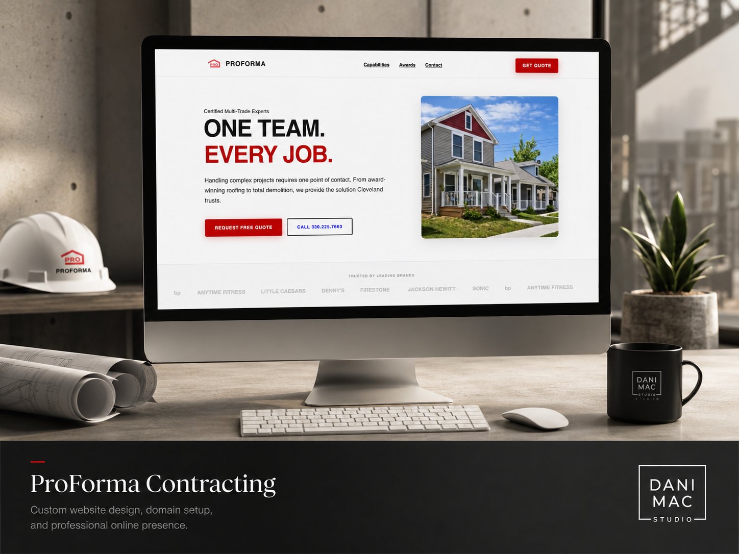 ProForma desktop mockup